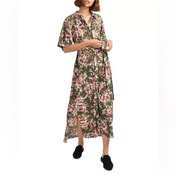 French Connection Lightweight Floriana Floral-Print Maxi Dress Beltes in size 4 - Picture 7 of 16